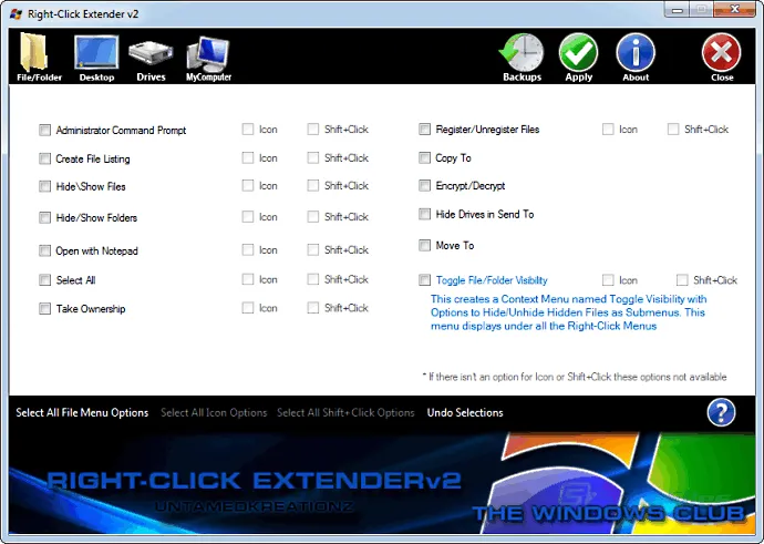 Right-Click Extender ภาพหน้าจอ 1