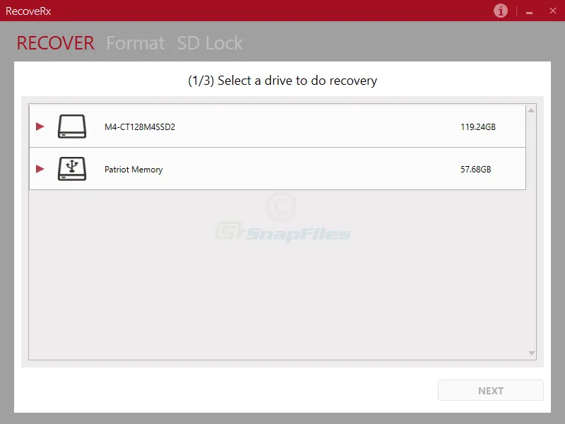 RecoveRx ภาพหน้าจอ 1