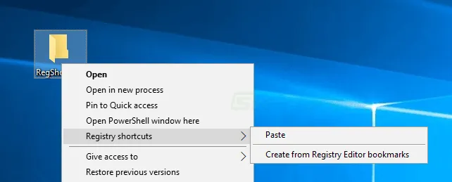 Registry Shortcuts ภาพหน้าจอ 1