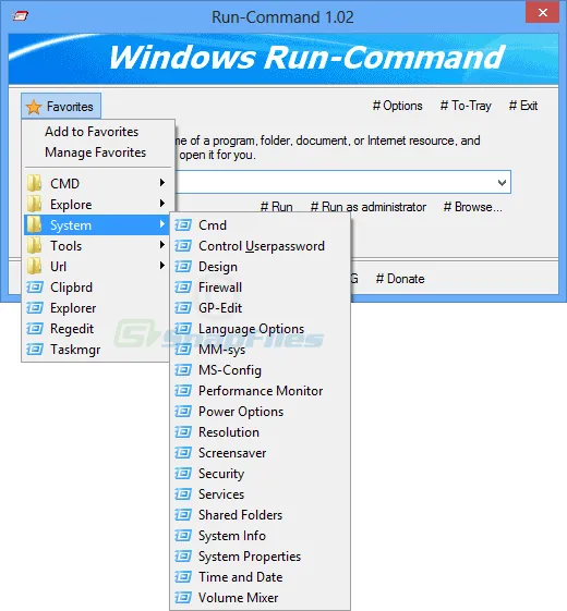 Run-Command ภาพหน้าจอ 2