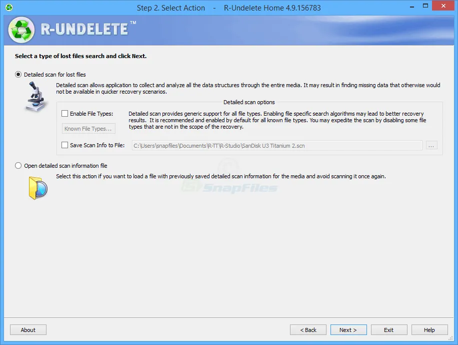 R-Undelete Home ภาพหน้าจอ 2