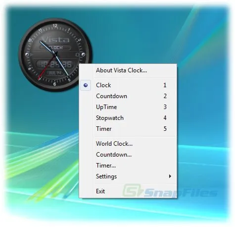 Respect Soft Vista Clock ภาพหน้าจอ 1