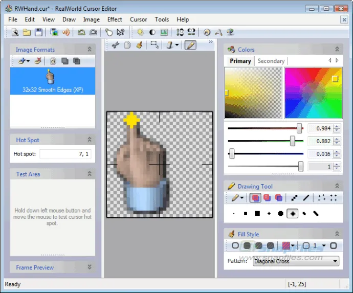 RealWorld Cursor Editor ภาพหน้าจอ 1