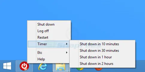 Shutdown8 ภาพหน้าจอ 1