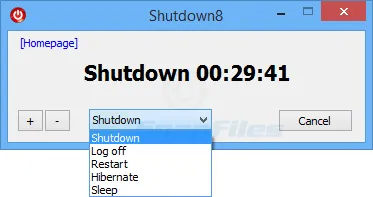 Shutdown8 ภาพหน้าจอ 2