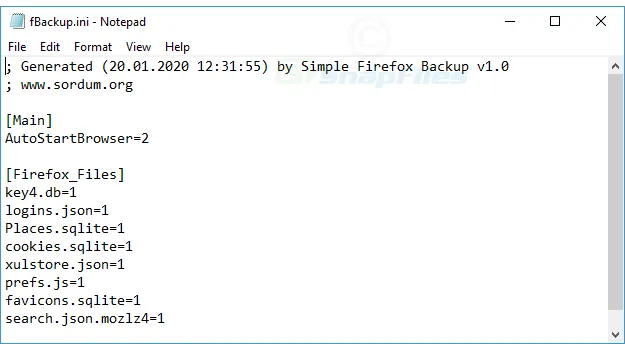 Simple Firefox Backup ภาพหน้าจอ 2