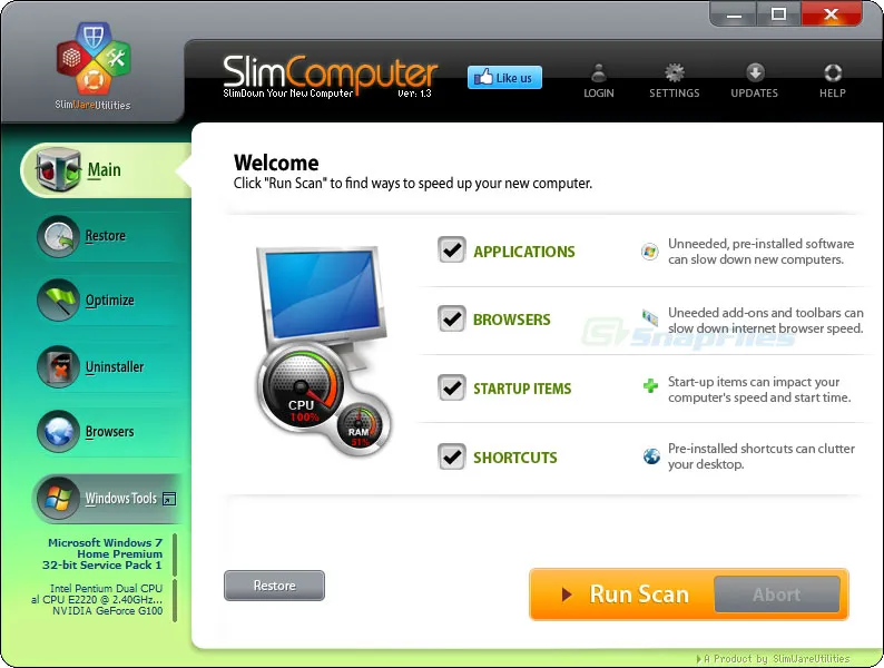 SlimComputer ภาพหน้าจอ 1