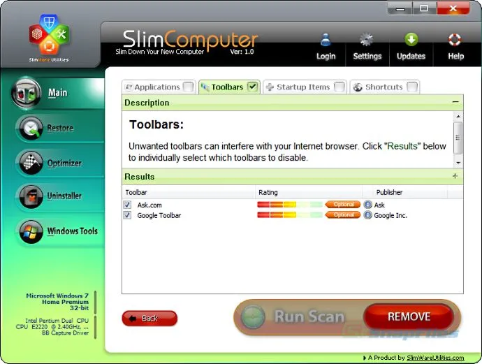 SlimComputer ภาพหน้าจอ 2