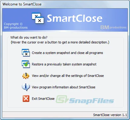 SmartClose ภาพหน้าจอ 1