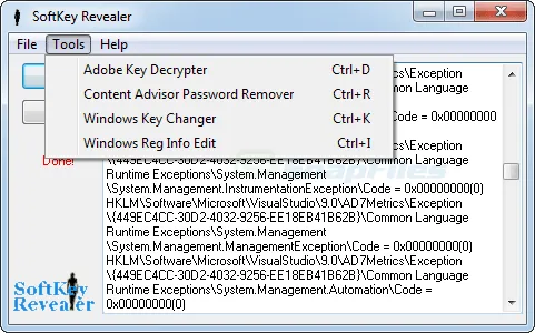 SoftKey Revealer ภาพหน้าจอ 2