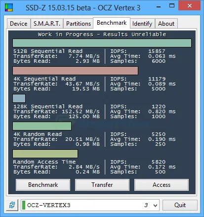 SSD-Z ภาพหน้าจอ 2