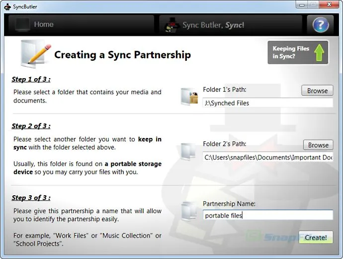 Sync Butler ภาพหน้าจอ 2