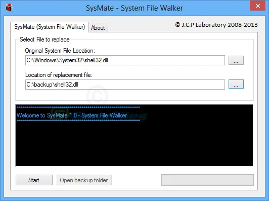 SysMate System File Walker ภาพหน้าจอ 1