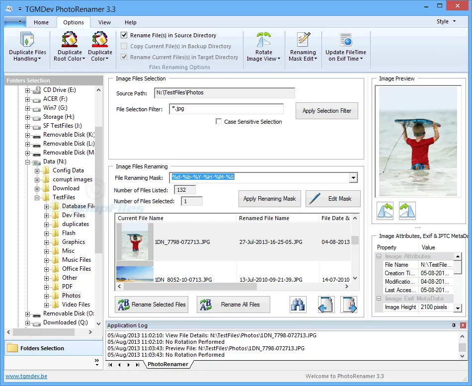 TGMDev PhotoRenamer ภาพหน้าจอ 1
