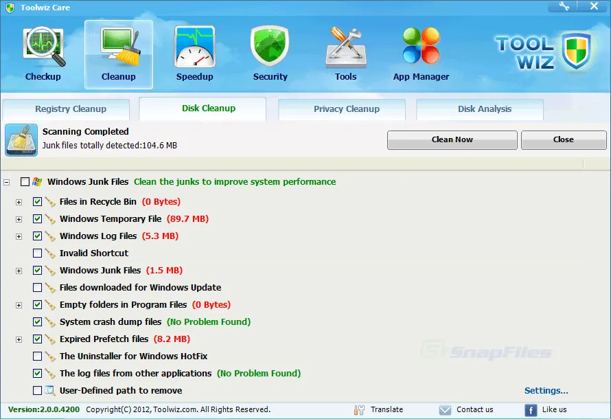 Toolwiz Care ภาพหน้าจอ 2