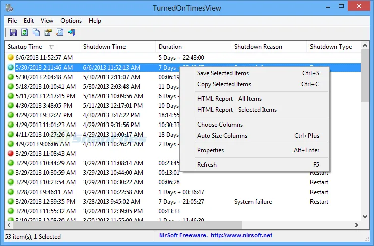 TurnedOnTimesView ภาพหน้าจอ 1