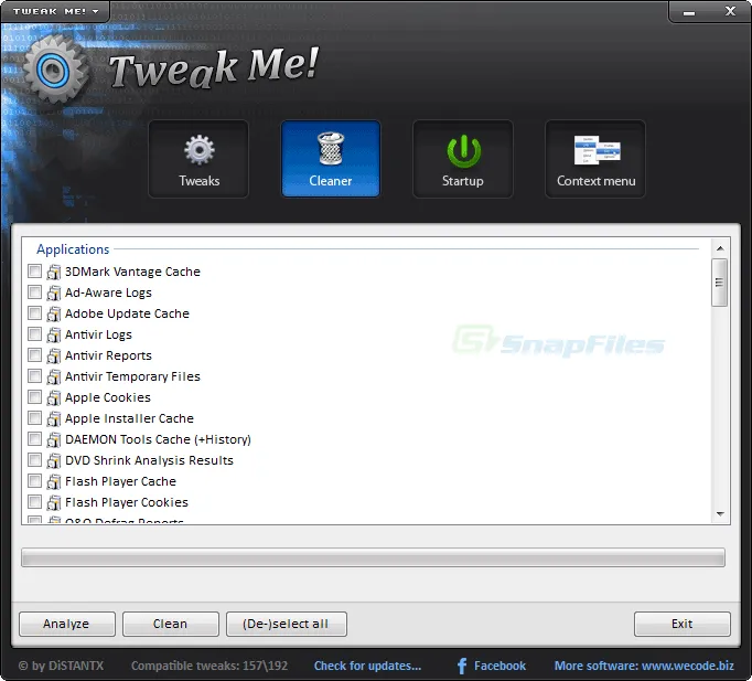 Tweak Me! ภาพหน้าจอ 2