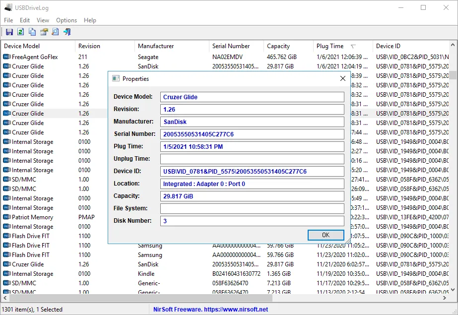 USBDriveLog ภาพหน้าจอ 2