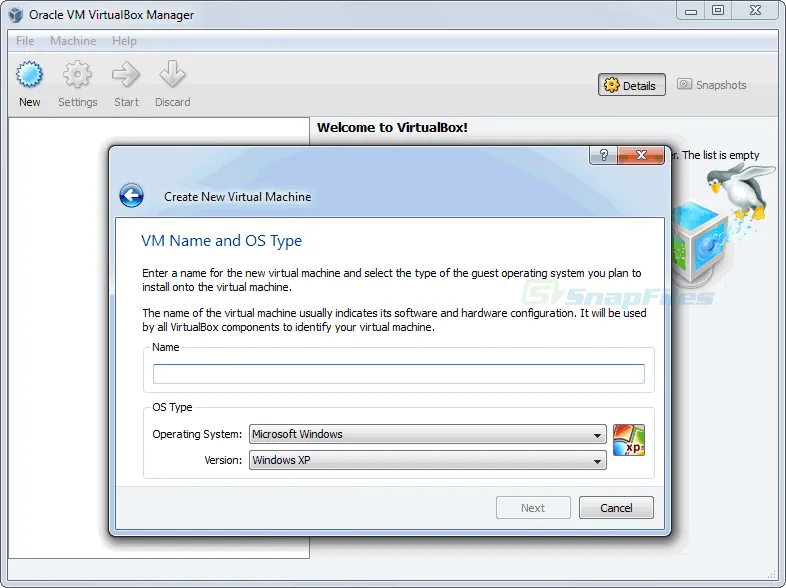 VirtualBox ภาพหน้าจอ 2