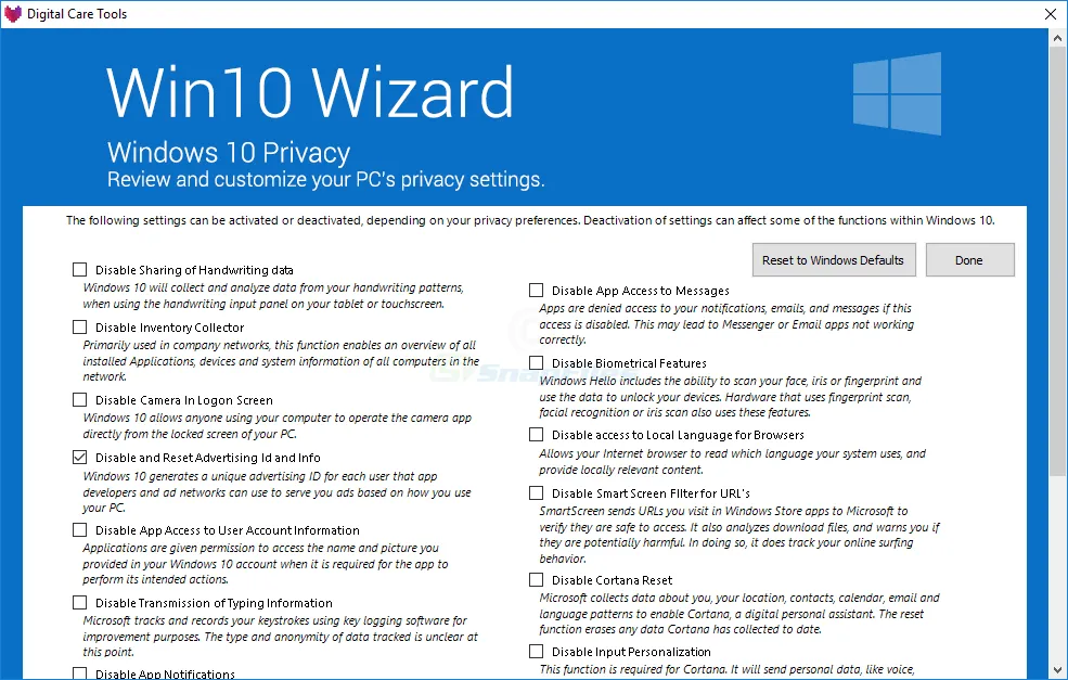 Win10 Wizard ภาพหน้าจอ 2