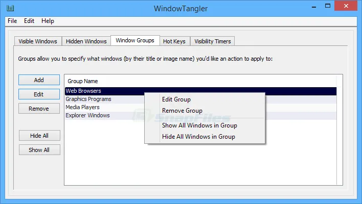 WindowTangler ภาพหน้าจอ 1