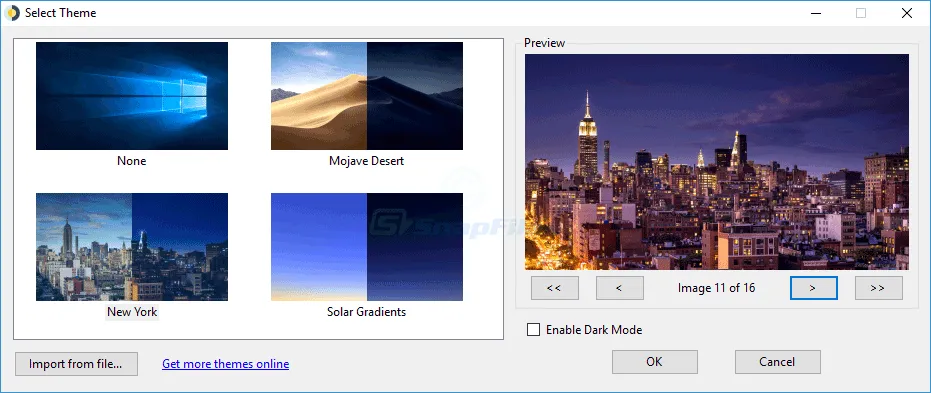 WinDynamicDesktop ภาพหน้าจอ 1