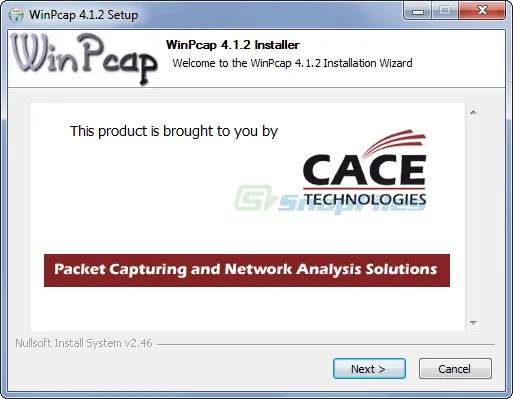 WinPcap ภาพหน้าจอ 1