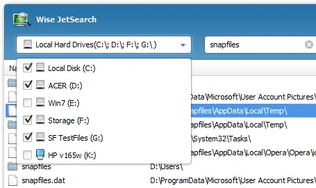 Wise JetSearch ภาพหน้าจอ 2