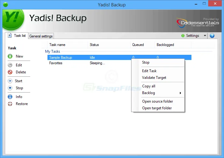 Yadis! Backup ภาพหน้าจอ 1