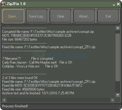 Zip2Fix ภาพหน้าจอ 2