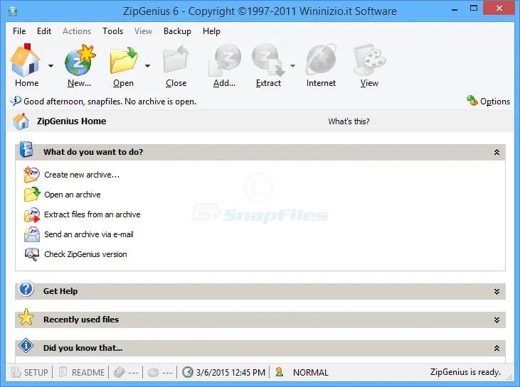 ZipGenius ภาพหน้าจอ 1
